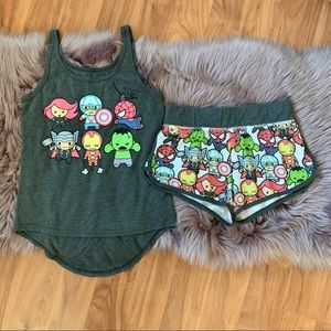 Matching Marvel Pajama Set